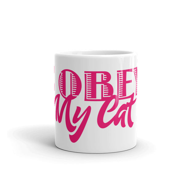I Obey My Cat . Pink . Mug