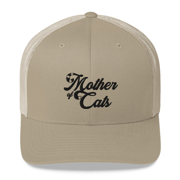 Mother Of Cats . Black . Trucker Cap