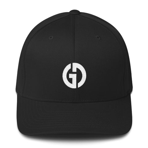 Logo . Structured Baseball Cap . Black