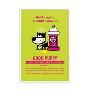 Good Puppy System Practice Promo Poster VI . Framed 24x36
