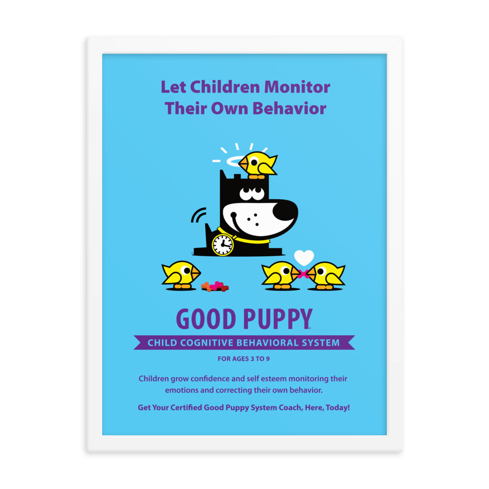 Good Puppy System Practice Promo Poster V . Framed 18x24