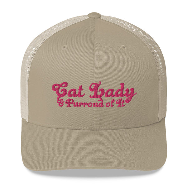Cat Lady . Pink . Trucker Cap