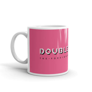 Double Vision . Pink Logo . Mug