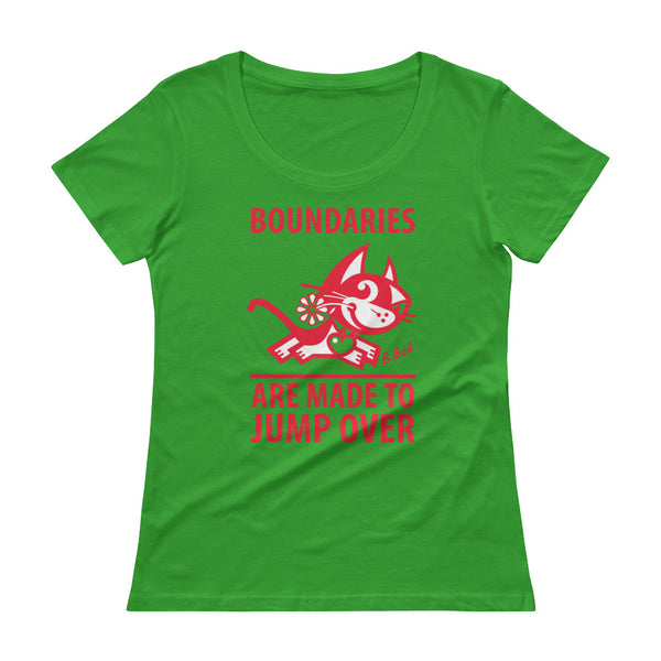 Boundaries . Red Print . Women's T-Shirt