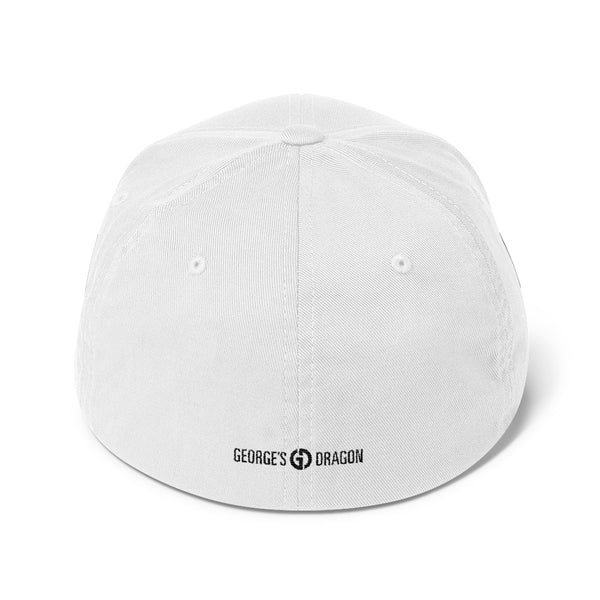 Logo . Structured Baseball Cap . White
