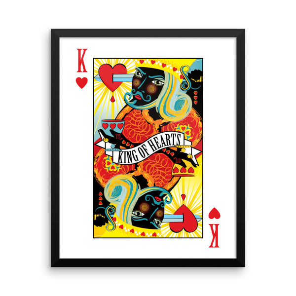 King Of Hearts . Framed Matte Print