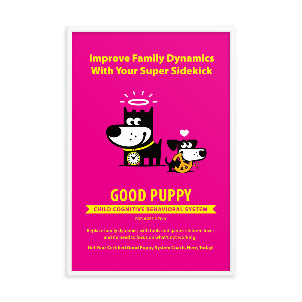 Good Puppy System Practice Promo Poster III . Framed 24x36