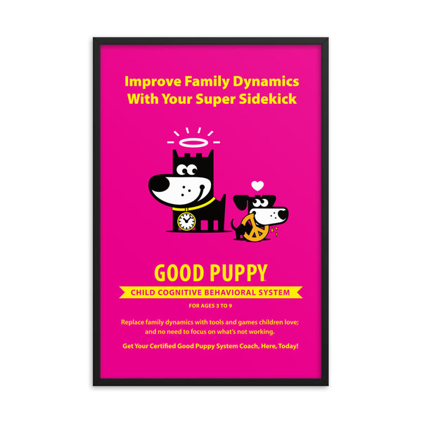 Good Puppy System Practice Promo Poster III . Framed 24x36