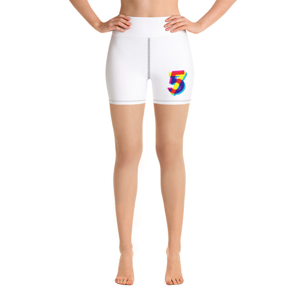 SeventyFive . White . Yoga Shorts