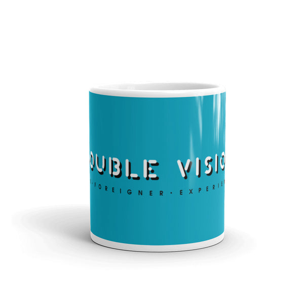 Double Vision . Blue Logo . Mug