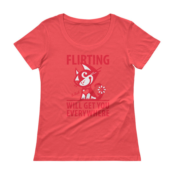 Flirting . Red Print . Women's T-Shirt