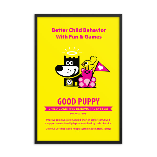 Good Puppy System Practice Promo Poster I . Framed 24x36