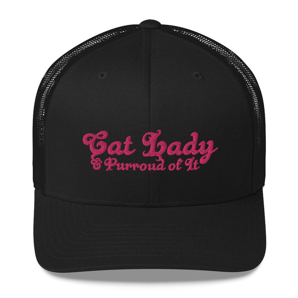 Cat Lady . Pink . Trucker Cap