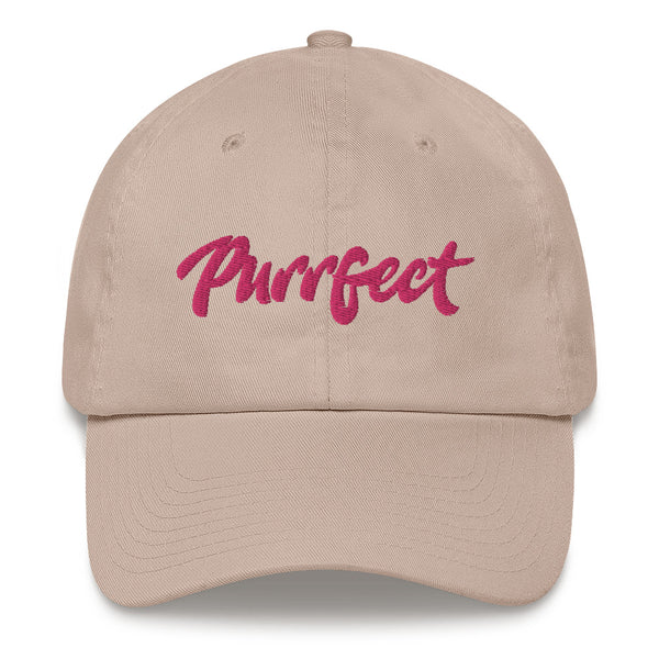 Purrfect . Pink . Dad Hat