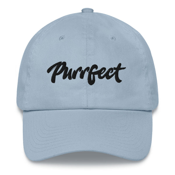 Purrfect . Black . Dad Hat