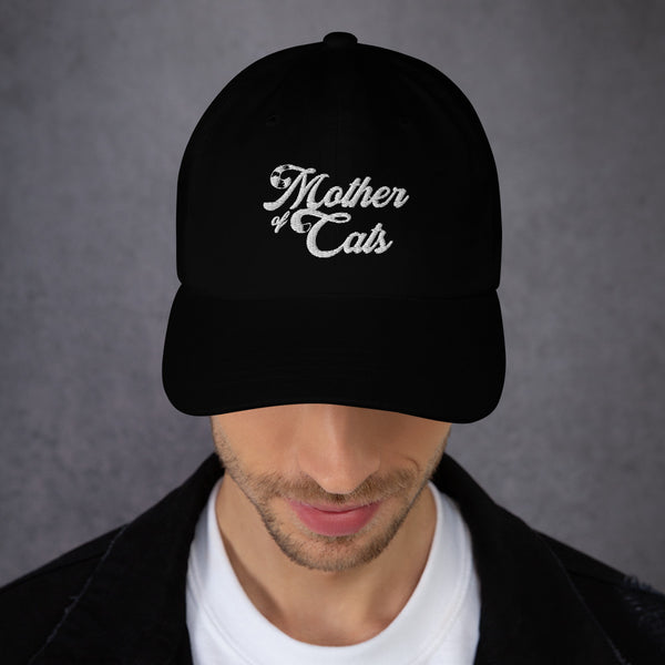 Mother Of Cats . White . Dad Hat