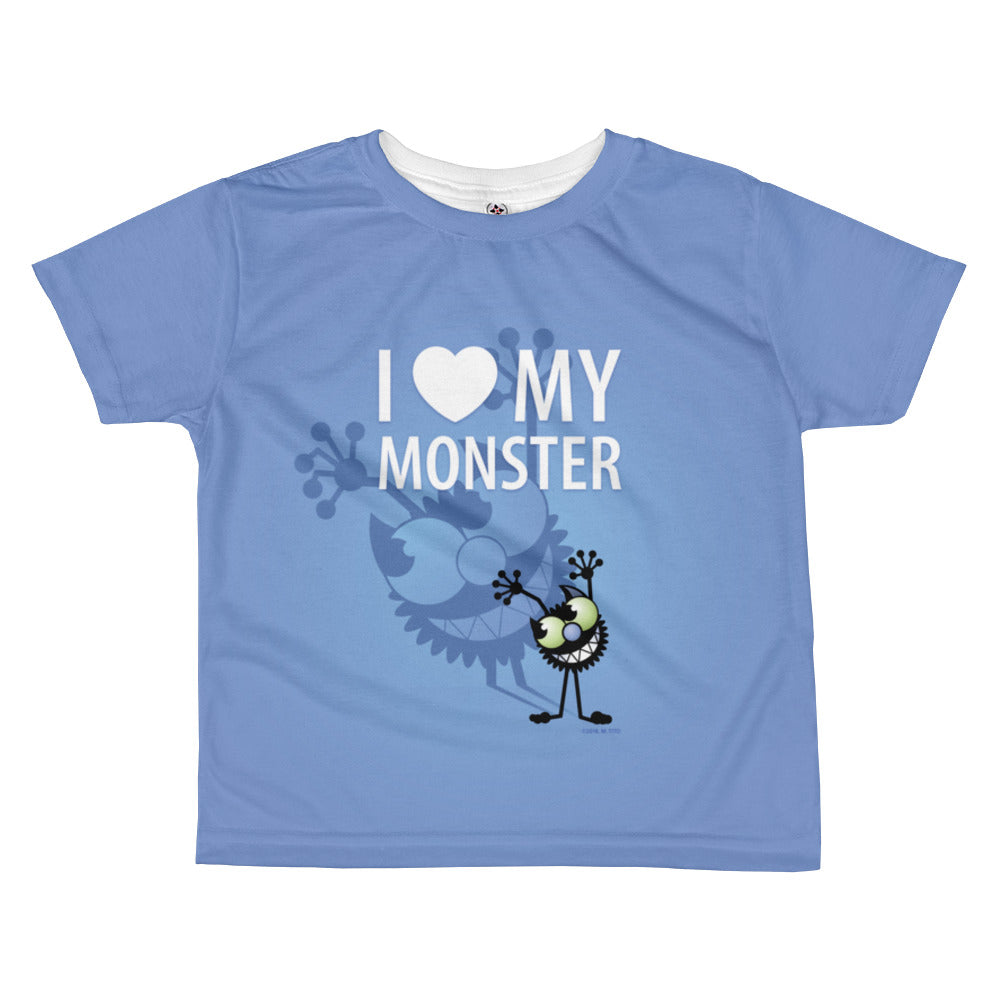 Chloe's Little Secret . Big Monster . Kids' T-Shirt . All Over Print