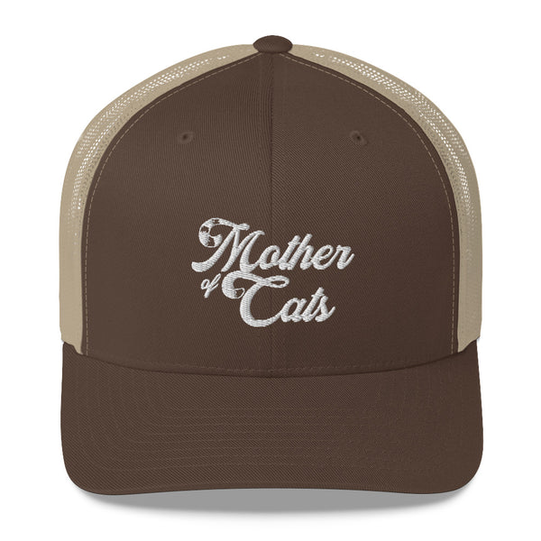 Mother Of Cats . White . Trucker Cap