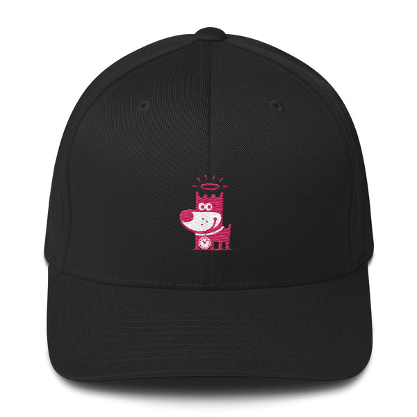 Good Puppy Logo Pink . Structured Baseball Cap