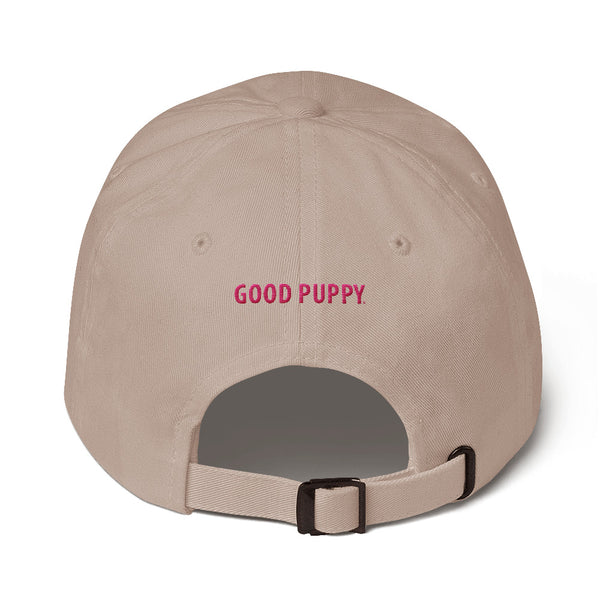 Good Puppy Logo Pink . Unstructured Baseball Cap