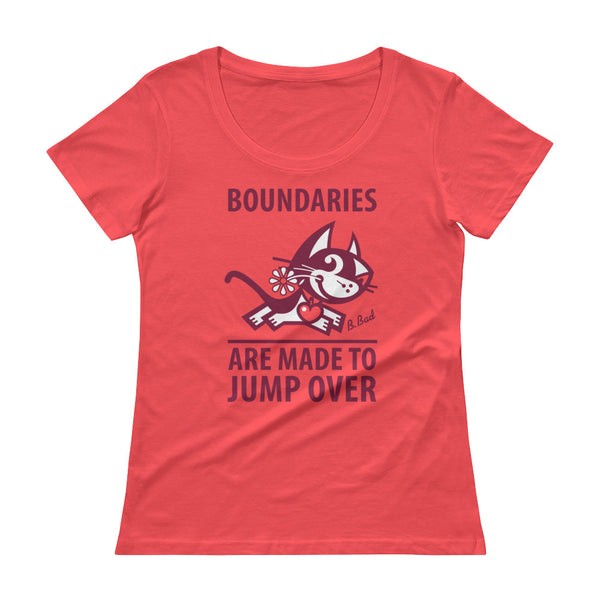Boundaries . Raspberry Print . Women's T-Shirt