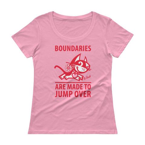 Boundaries . Red Print . Women's T-Shirt