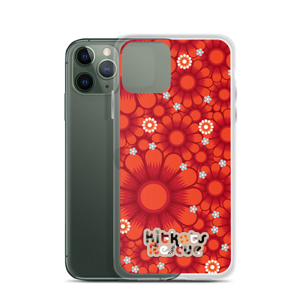 KitKats Rescue . Red Flower Bed . iPhone Case