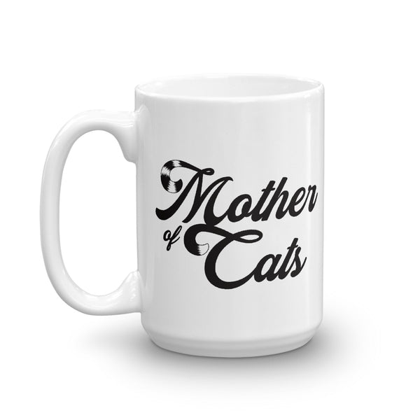 Mother Of Cats . Black . Mug