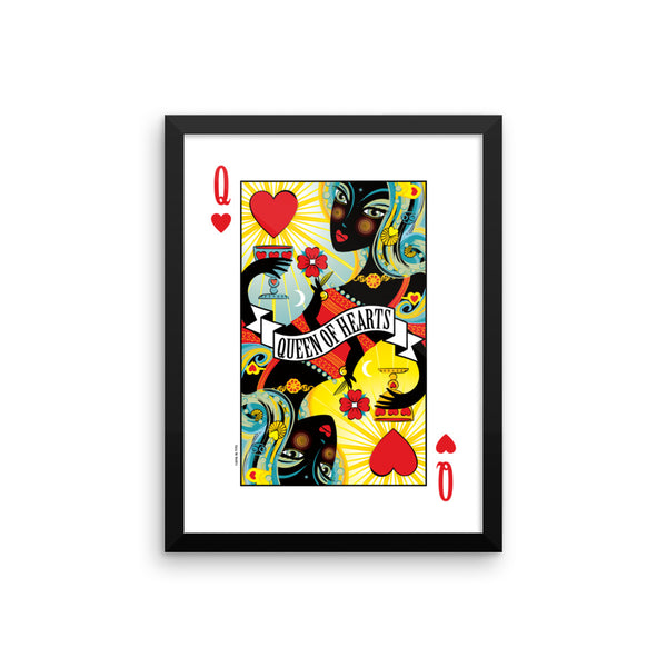 Queen Of Hearts . Framed Matte Print