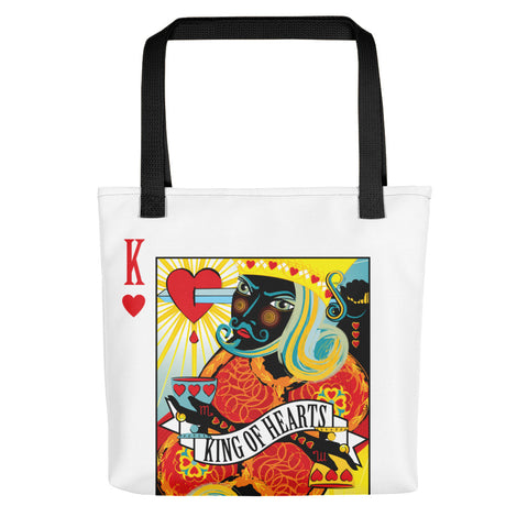 King Of Hearts . Weather-Resistant Tote Bag