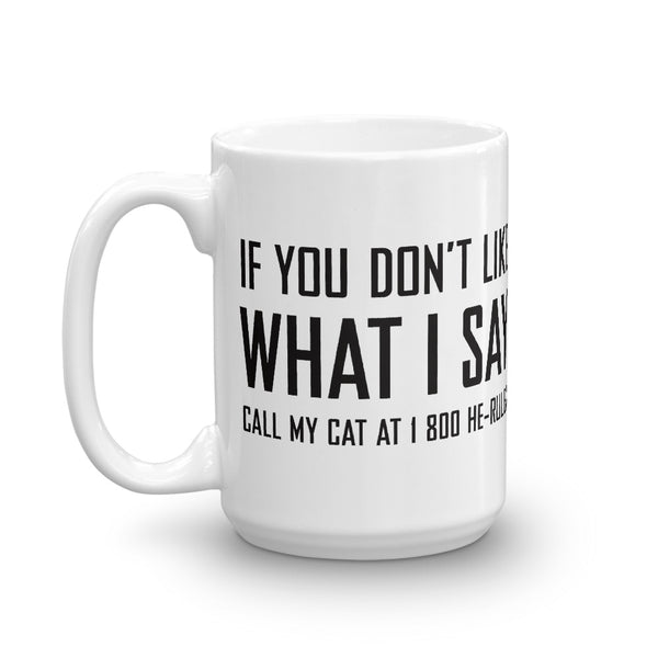 Call My Cat . Black . Mug