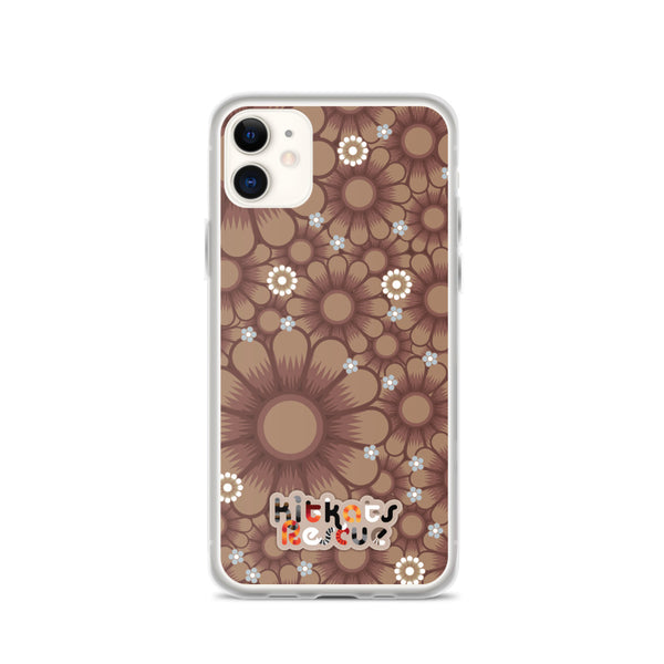 KitKats Rescue . Taupe Flower Bed . iPhone Case