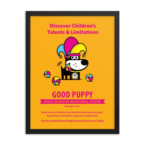 Good Puppy System Practice Promo Poster II . Framed 18x24