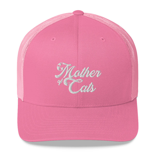 Mother Of Cats . White . Trucker Cap