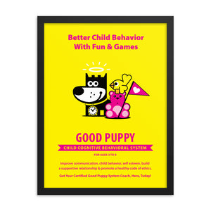 Good Puppy System Practice Promo Poster I . Framed 18x24