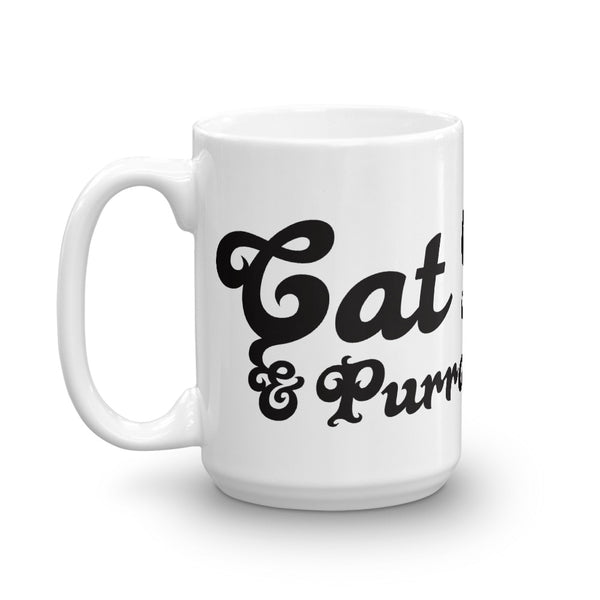 Cat Lady . Black . Mug