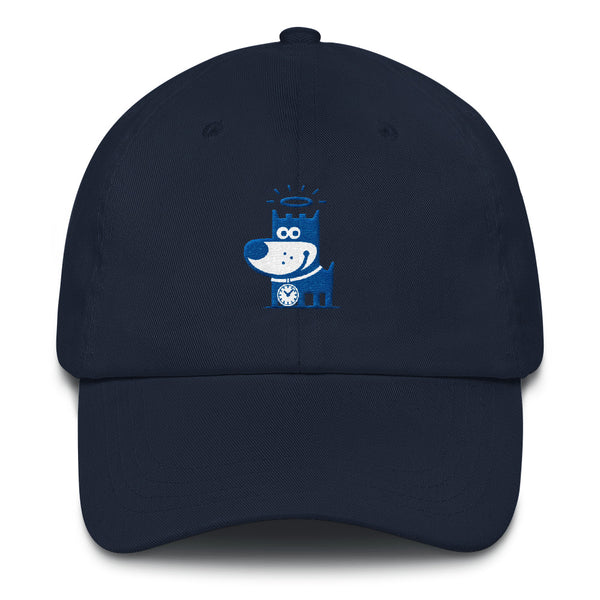 Good Puppy Logo Blue . Unstructured Baseball Cap